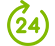 24 X 7 service