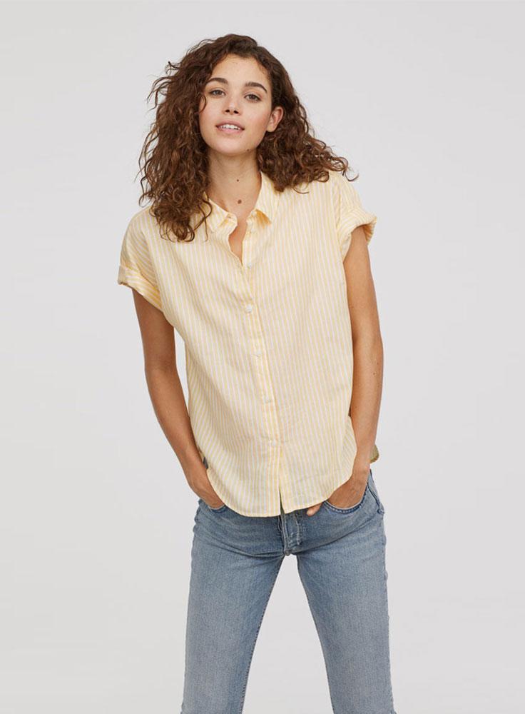 yellow shirt